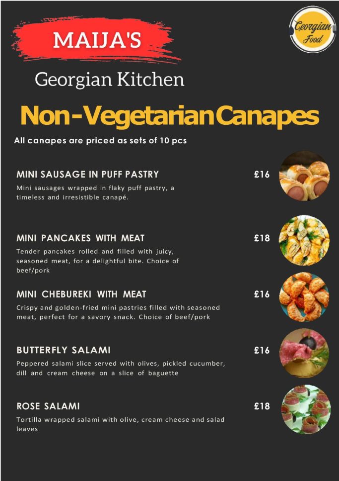Non-Vegetarian Canapes - continued