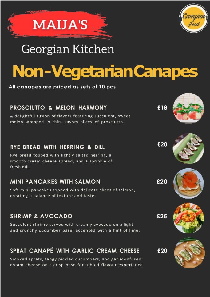Non-Vegetarian Canapes
